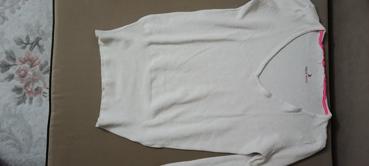 Erkek Krem Renk Uzun Kollu Polo Yaka Tişört - Görsel 4