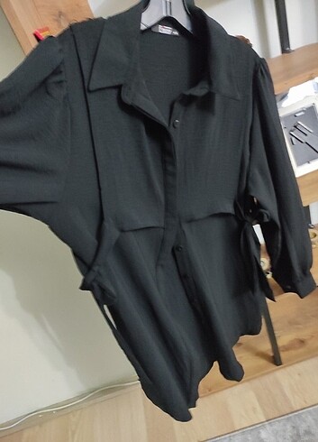 xl Beden Yandan bağcıklı aerobin kumaş tunik
