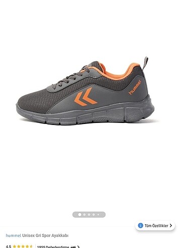 Hummel Hummel Unisex Gri Spor Ayakkabı