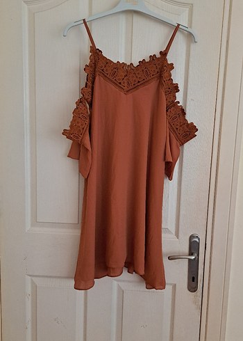 Bohem Straplez Midi Elbise - Tunik