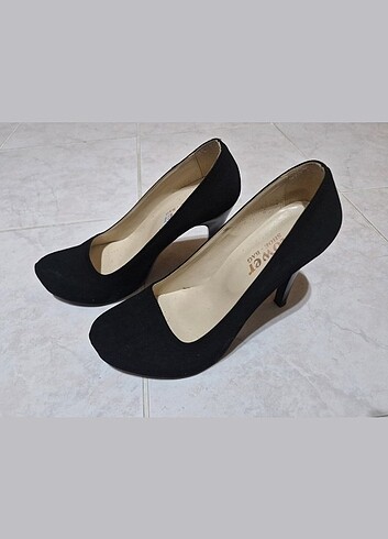 SİYAH PLATFORM TOPUK AYAKKABI  - Görsel 2