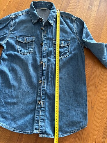 8 Yaş Beden lacivert Renk LCW Green Serisi 8-9 Yaş Jean Gömlek