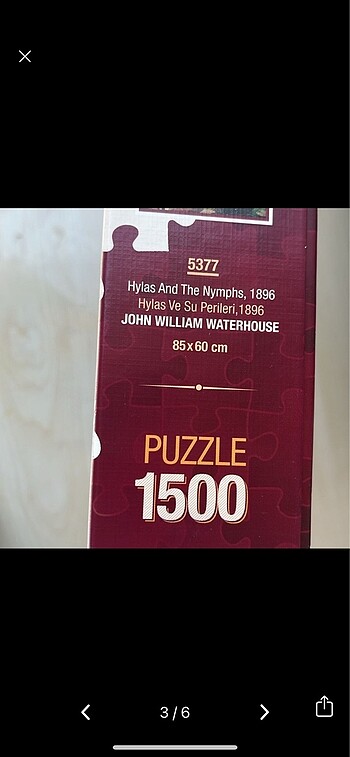 Beden 1500 parça sıfır puzzle