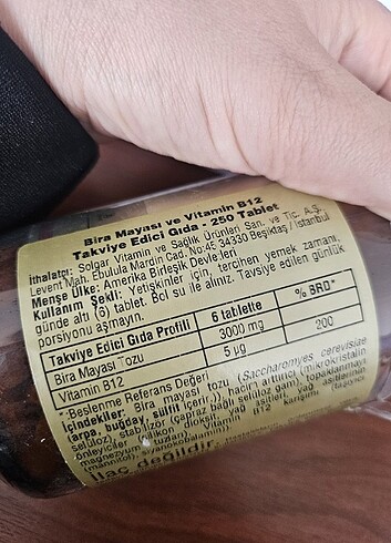 xl Beden Süt artırıcı b12 bira mayası vitamin