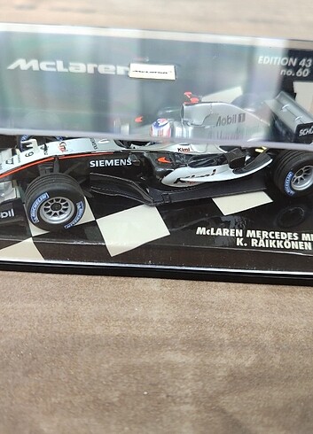 20 yıllık McLaren Mercedes F1 Formula model Raikkonen diecast
