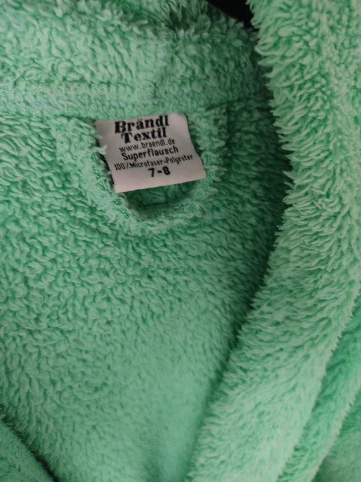 Pastel Yeşil Erkek Çocuk Bornozu - Görsel 3