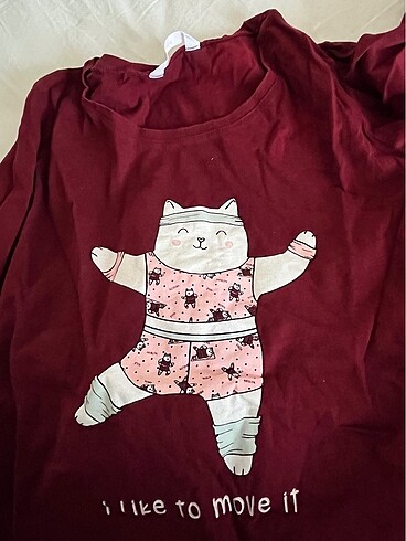 Penti penti uzun kollu uzun paçalı pijama takımı