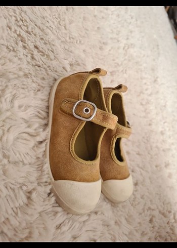 Kız Çocuk Sarı Cırt Cırtlı Babet Ayakkabı - Görsel 5