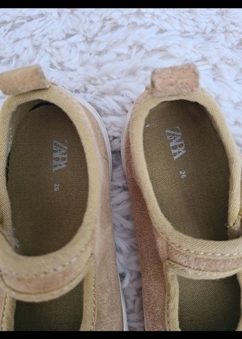 Kız Çocuk Sarı Cırt Cırtlı Babet Ayakkabı - Görsel 4