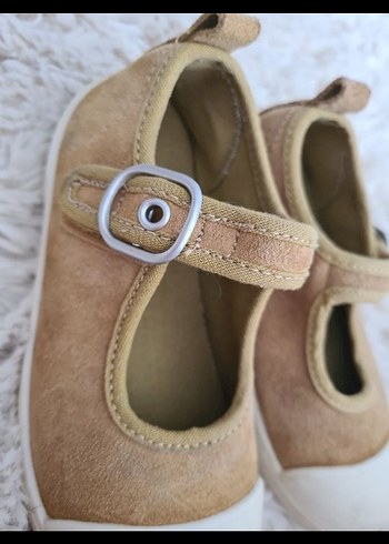 Kız Çocuk Sarı Cırt Cırtlı Babet Ayakkabı - Görsel 6