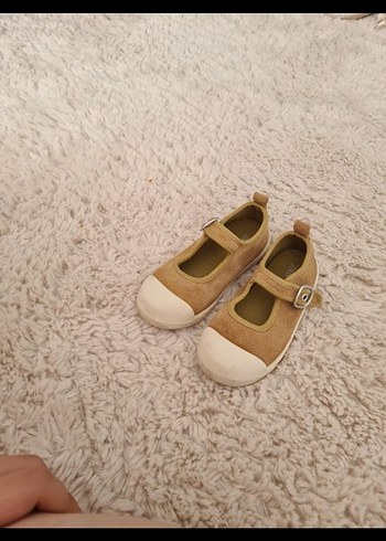 Kız Çocuk Sarı Cırt Cırtlı Babet Ayakkabı - Görsel 7