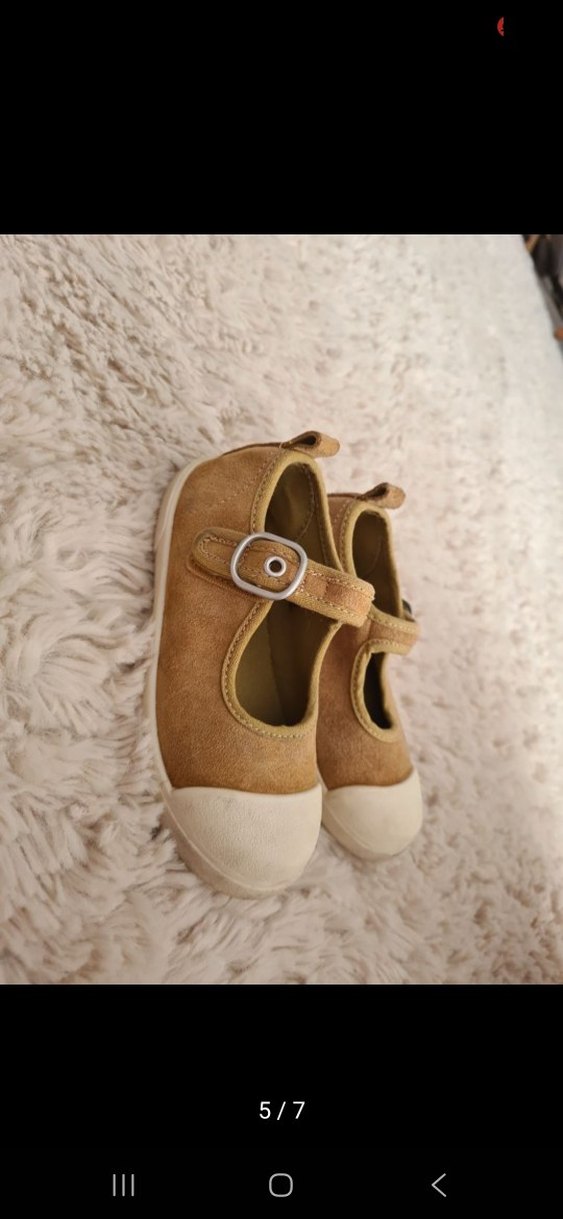 Kız Çocuk Sarı Cırt Cırtlı Babet Ayakkabı - Görsel 5