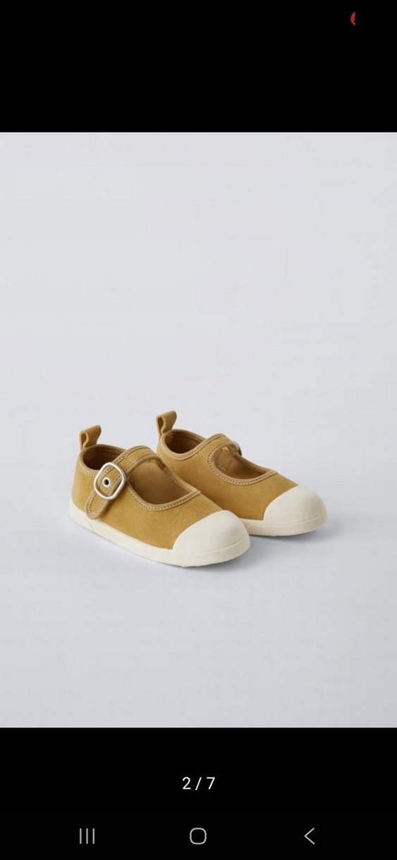 Kız Çocuk Sarı Cırt Cırtlı Babet Ayakkabı - Görsel 2