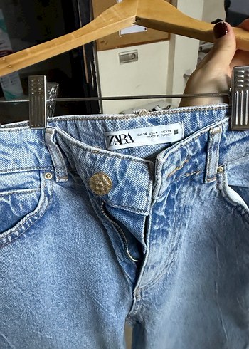 Kadın Mavi Midi Boy Regular Fit Denim Pantolon - Görsel 3