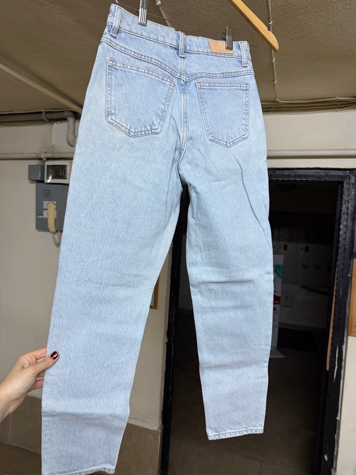 Mavi Midi Boy Regular Fit Kadın Denim Pantolon - Görsel 2