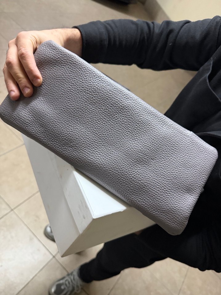 Gri Deri Kadın Çanta - Görsel 2