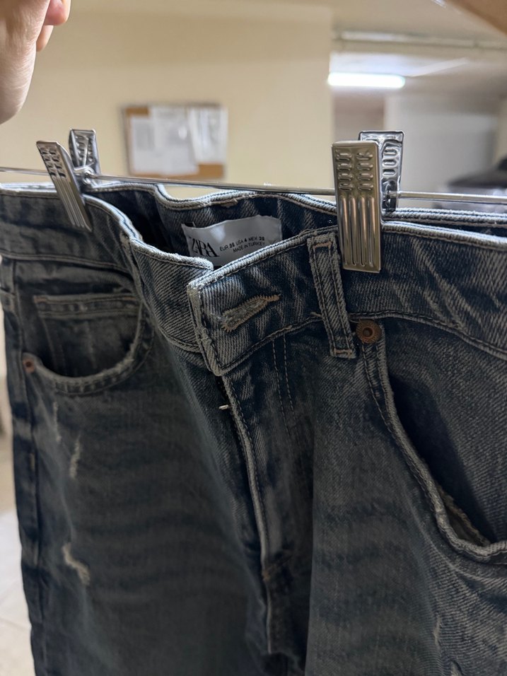 Gevşek Kesim Midi Kadın Kot Pantolon - Görsel 4