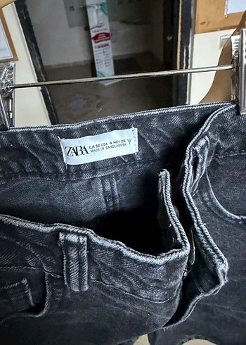 Gri Kadın Midi Denim Şort - Görsel 4