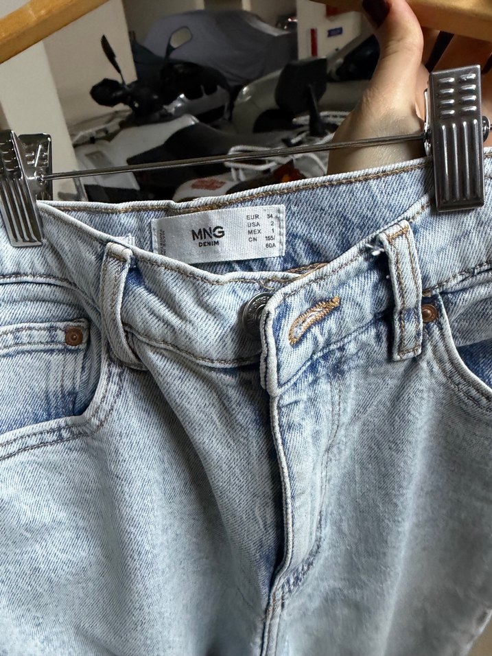 Mavi Pastel Renk Kadın Denim Pantolon - Görsel 4