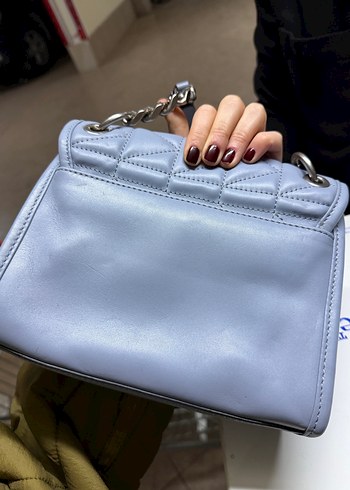 Karl Lagerfeld Mavi Deri Kadın Çanta - Görsel 3