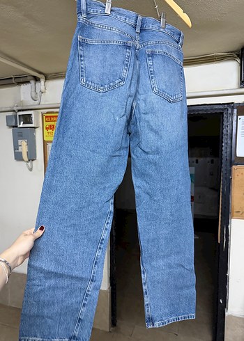 Rahat Kesim Mavi Midi Denim Jean - Görsel 2