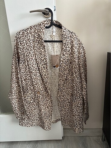 Mango leopar desen keten blazer