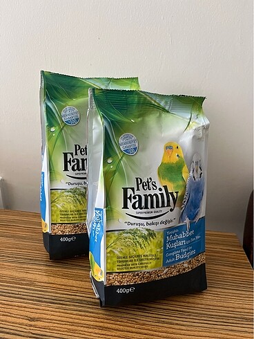 Pets Family kuş yemi ikili set