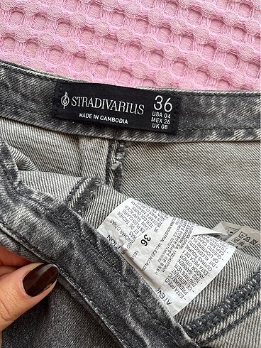 36 Beden STRADIVARIUS kot sort etek