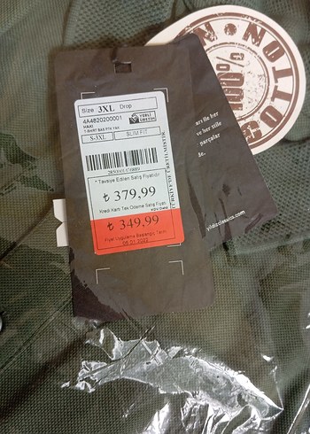 Erkek Haki Kısa Kol - Görsel 2