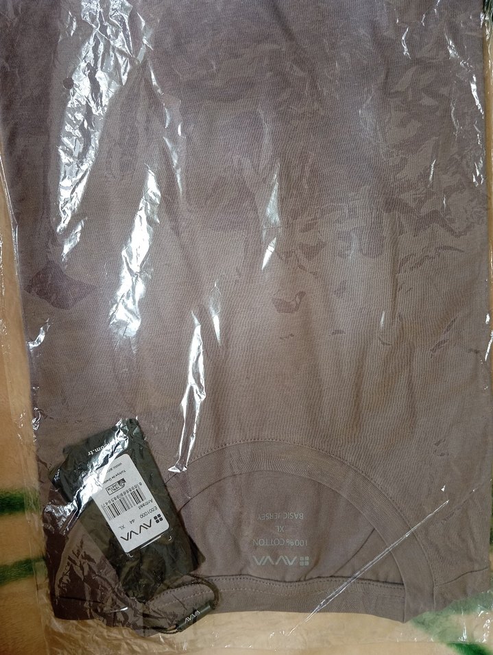 Erkek Kahverengi Rahat Kesim tişört - Görsel 3