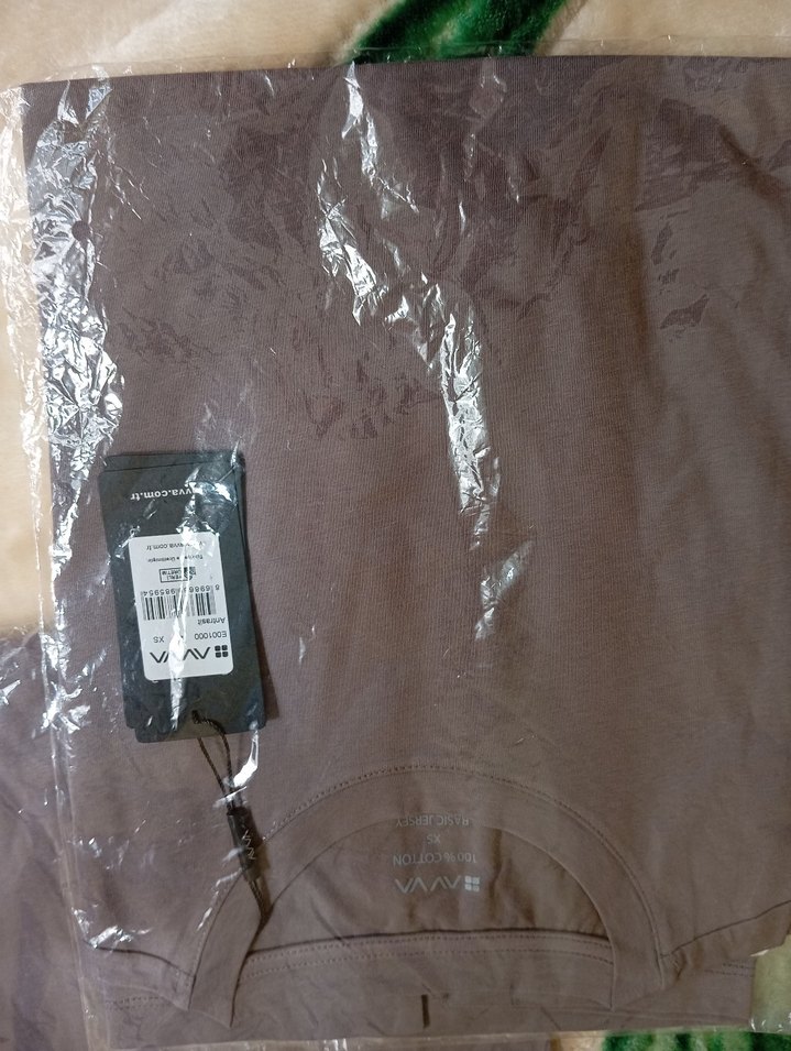 Erkek Kahverengi Rahat Kesim tişört - Görsel 2