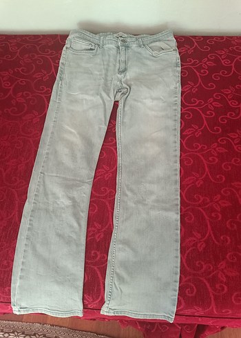 Gri Erkek Denim Jean, Normal Boy, Regular Fit Pontolon