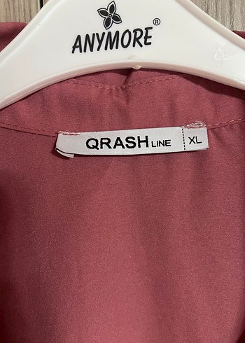 xl Beden Pembe V Yaka Düğmeli Kadın Gömlek