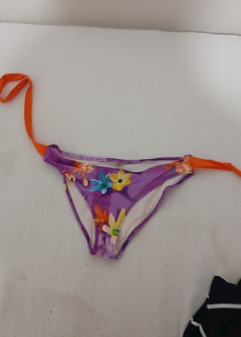 38 Beden mor Renk Mor Bağlamalı Bohem Bikini Altı