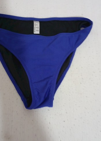 44 Beden mavi Renk Kadın Lacivert Elastik Bikini Altı