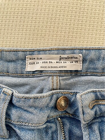 36 Beden mavi Renk Stradivarius jean kot