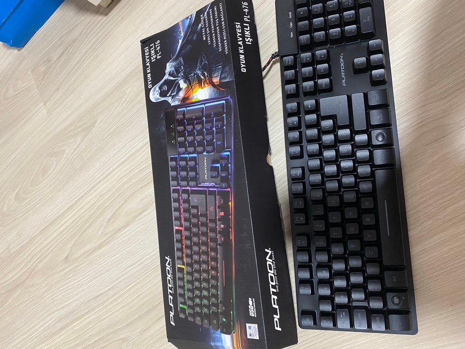 Platoon Işıklı Oyun Klavyesi PL-476 Siyah - Görsel 2
