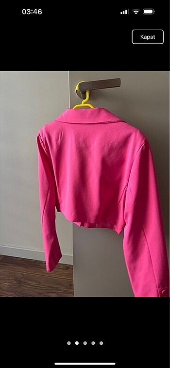 Diğer Holly holly pembe crop blazer