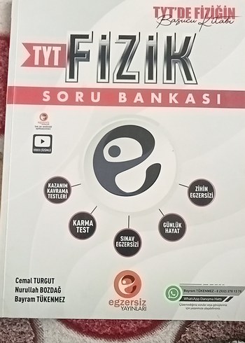 TYT Fizik Egzersiz Yayınları + çap tyt ayt geometri denemesi
