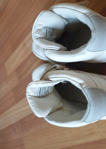 Beyaz Bağcıklı Yüksek Topuk Spor Ayakkabı - Görsel 6