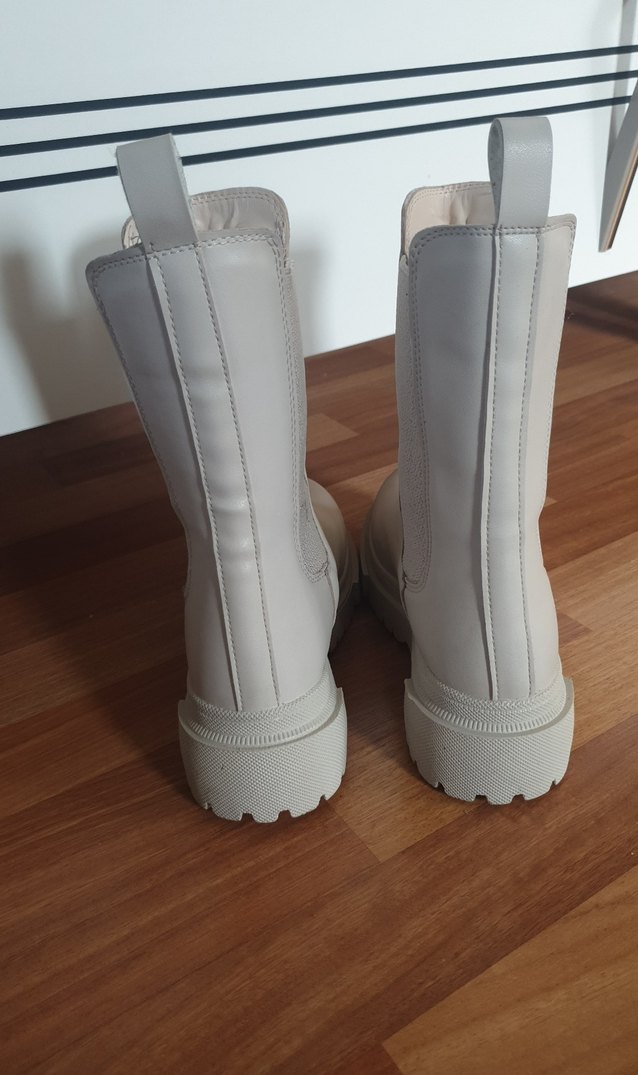 Gri Platform Topuklu Kadın Bot - Görsel 3