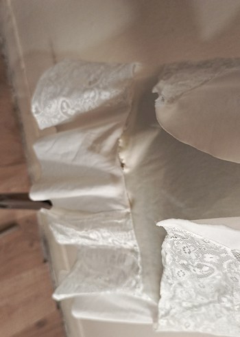 dantel detaylı nikah elbisesi - Görsel 8