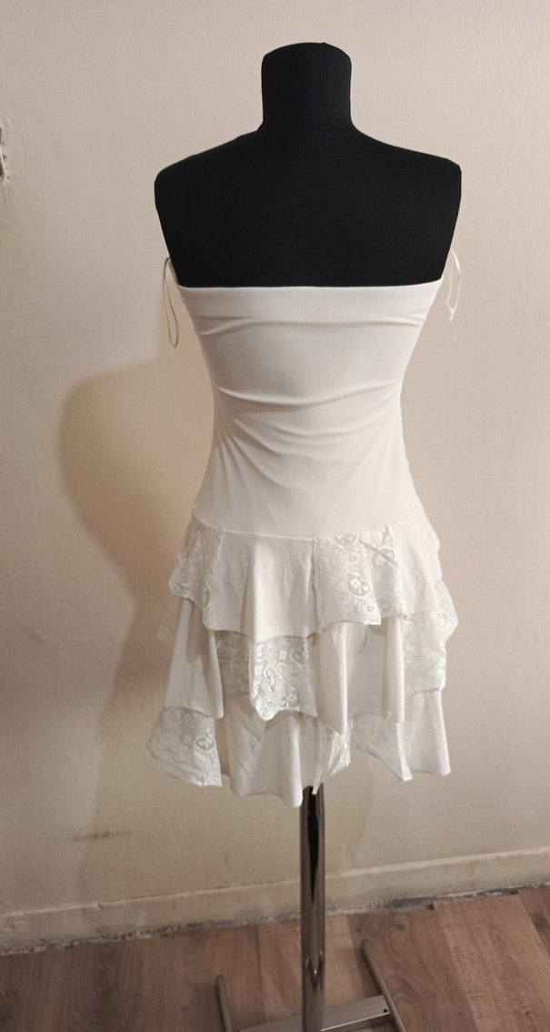 dantel detaylı nikah elbisesi - Görsel 5