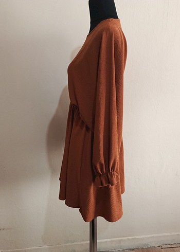 Bohem Midi Kahverengi Kadın Tunik - Görsel 5