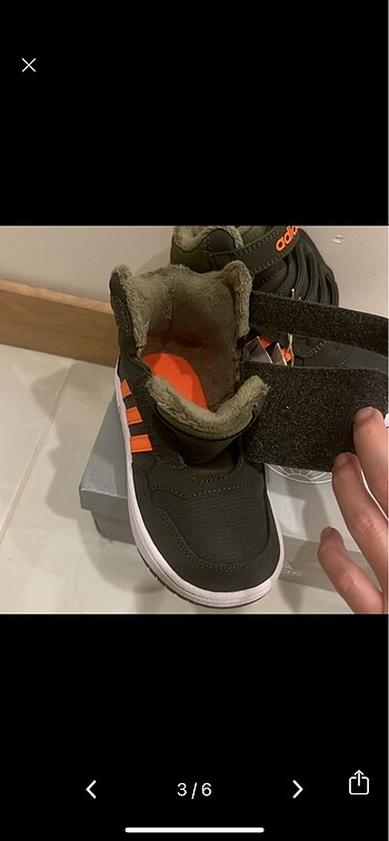 26 Beden Adidas içi kürklü bot hoops mid 26,5 numara