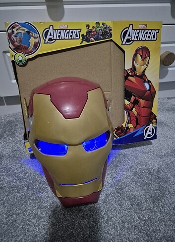  MARVEL IRONMAN MASKE DEMİR ADAM MASKE SESLi IŞIKLI IRON MAN MASK