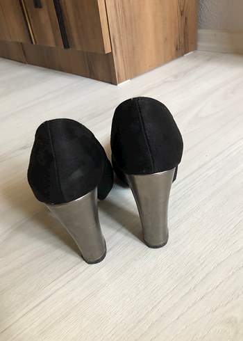 39 Beden siyah Renk Siyah Süet Stiletto Kadın Topuklu Ayakkabı
