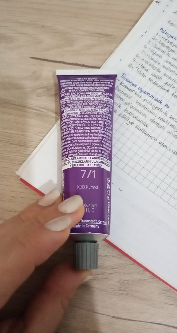 Wella Koleston Krem Saç Boyası 50 ml 7.1 küllü kumral - Görsel 2
