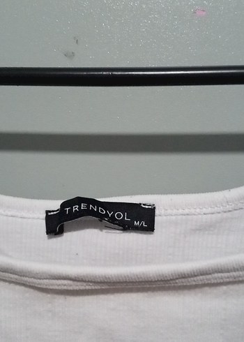 Beyaz Uzun Kollu Crop Top - Görsel 2