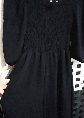 Uzun Siyah tulum - Görsel 3